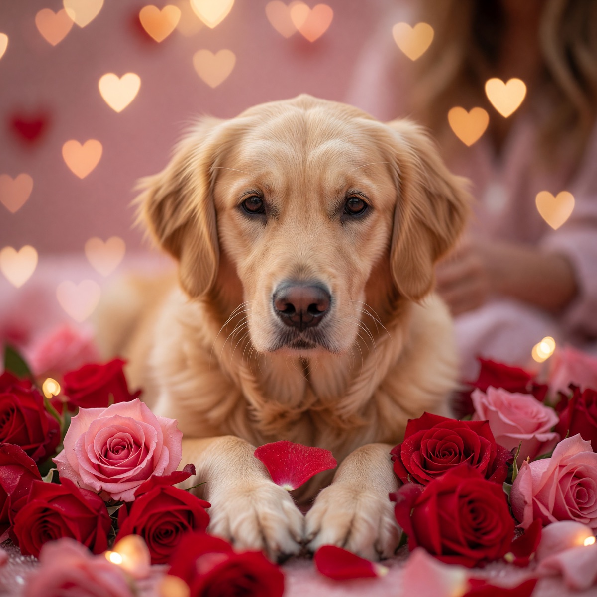 Dog Valentine portrait
